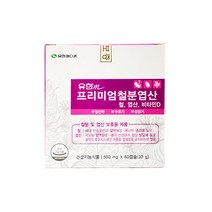 유한 프리미엄 철분엽산 비타민D 120캡슐 [사은품 증정]