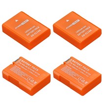 니콘 D5600 쿨픽스 P8000 Df 용 EN EL14 배터리, 04 4x Battery