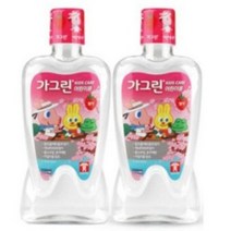 가그린 어린이용 구강청결제 딸기향, 550ml, 2개