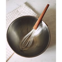 자라홈(ZARAHOME) 실리콘 & 우드 거품기 44218759733, 33 x 6.4 x 6.4 cm, 크림