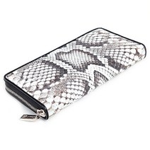 SCOAN 리얼 파이톤가죽 지퍼장지갑 1410