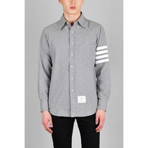 톰브라운 THOM BROWNE 23 4바 스트라이프 스트레이트 핏 샴브레이 셔츠 MWL272E 00111 035 374265