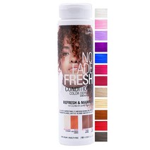 NO FADE FRESH 퍼플 보르도 헤어 컬러 디포짓 컨디셔너 본드힐 본드 리빌더 포함 - 비건 크루얼티프리 - 대담한 퍼플 컬러 유지 헤어 염료 - --염 파라벤 프리 1, Spicy Copper