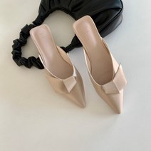 [르 파빌리옹] 포엘 루이 리본 소가죽 뮬