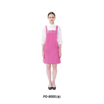 예경 메쉬 한줄체크 H형 방수 앞치마 (중), PO-8000(핑크)