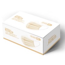 제로가드 가드플러스 국산 일회용 덴탈 마스크, 베이지, 50개