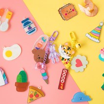 솜씨키트 슈링클스 마술종이 키링 만들기 DIY 키트, 화이트+퍼플, 기본패키지