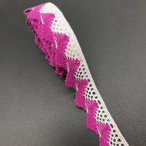 의류 재봉 천2야드 3/4 "20mm 면 리본 의류 봉제 직물 뜨개질 레이스 액세서리, 12 Dark Rose