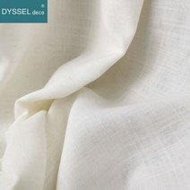 모던 장식 리넨 솔리드 홈 베이지 화이트 쉬어 유럽 스타일 창 커튼 로드 포켓 그로멧 거실 침실, W300cm x H270cm, 4.GTOMMET TOP, Color offwhite
