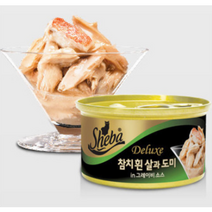 쉬바 고양이캔 85G 습식사료, 참치와 도미와 그레이비소스, 24개