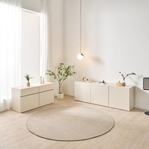 리엔까사 조아 높은 거실장 티비다이, 일반형, W600(좌측 열림), 크림화이트