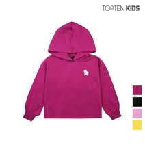 [탑텐키즈] 여아 테리 포인트 후드 티셔츠_MKA3TH2201