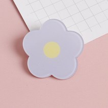 가방 의류 포인트 악세서리 패션핀브로치 키치 플라워 뱃지 연퍼플