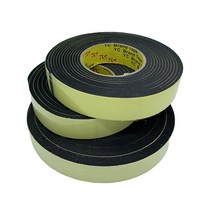 스펀지 스폰지 테이프 단면 접착 소음 방음제 두께 1mm~10mm, 폭100mm