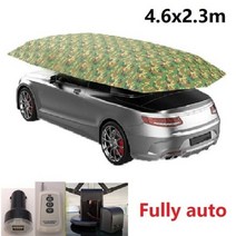 차박 도킹 차량용 텐트 Car Umbrella Semi-Automatic Awning Tent Auto Smart Insulated Cover Outdoor Waterproof F, FULL 4.6M Camouflag