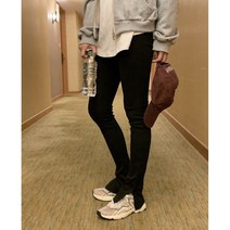 버튼 레깅스 단추 트임 슬릿 가을 롱 트레이닝 팬츠 (2color)