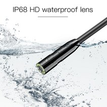내시경카메라 배관내시경카메라차량용 P10 1080P HD 내시경 카메라 2.8 "IPS 디지털 배관 검사 하수, 03 8.0mm Lens Diameter, 01 2m