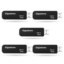 Gigastone Z30 16GB USB 3.0 플래시 드라이브 5팩 캡리스 접이식 디자인 펜 드라이브 카본 파이버 스타일 썸 신뢰할 수 있는 성능 및 내구성