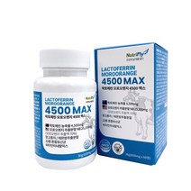 뉴트리플라이 락토페린 4500mg MAX 고함량 모로오렌지 식약처인증 HACCP, 1개, 60정