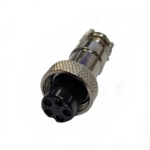 12mm 5핀(암) 항공잭 써큘러 잭 커넥터 플러그 케이블, 8개