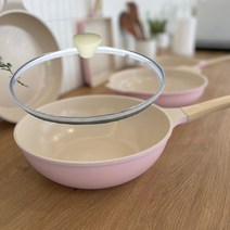 독일 바니니 IH 인덕션 궁중팬 28cm 세라믹코팅 웍 뚜껑포함