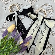 VANANA2 여성 페미닌 빅 리본 머리끈 스카프 헤어밴드 2개 세트