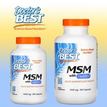닥터스베스트 MSM 식이유황 OptiMSM 1000mg (360캡슐180캡슐), 180캡슐
