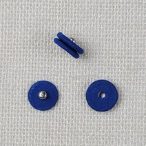 핀쿠션 NEW) 21mm 컬러 싸개단추 스냅단추 (1개), 블루