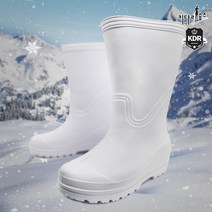 키다리슈즈 EVA 위생 털장화 방한장화 남녀공용 백색 화이트 빅사이즈 290 KDRNB22D