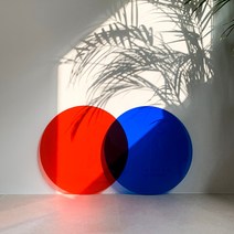 스튜디오투명 카페 인테리어 벽 장식 소품 칼라 아크릴판, 빨간색