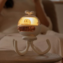 베이비커넥트 유모차 선풍기 휴대용 저소음 문어발 집게 거치대, 화이트