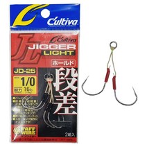 오너 컬티바 지거라이트 단차훅 어시스트훅 JD-25, 4／0 16.1kg 2개입