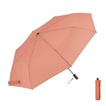 Waterfront 접이식 우산 우산 LESS IS MORE 스핀 캐노피 테라코타 60cm 충격을 받아