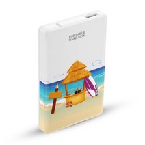USB 3.0 HDD 2.5 외장형 하드 드라이브 320GB 500GB 750GB 1T 2T 스토리지 데스크탑 노트북 호환, CN, Beach_750기가바이트