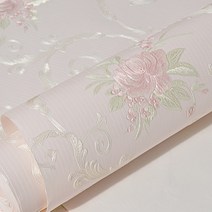 벽지 스티커 접착 수입 예쁜 디자인 고급 셀프 도배지 거실 중국 시트 붙이는 실크, 103라이트핑크(3m길이*0.53m폭)
