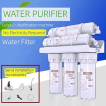 3+ 2 정수 필터 시스템 5 단계 식수 카트리지 키트 탭 가정용 주방 정화, 01 Water Purifier
