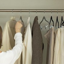 바지걸이 겸용 얇은 벨벳옷걸이 올인원 10대여성 20대, 그레이 10개입