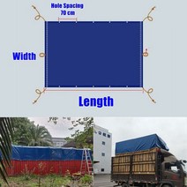 방수포 대형 트럭 PVC 블루 엣지 높은 방수 내마모성 지붕 캔버스, 5.Truck Tarpaulin - 4.3mx5.3m