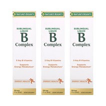 네이처스바운티 비 콤플렉스 비타민B 리퀴드 액상 리보플라빈 니아신 판토텐산 59ml 3개