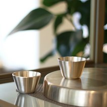 [AK PLAZA] [놋담] 방짜유기 달술잔 2P세트, 상세 설명 참조, Free