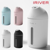 아이리버 스팀맨 미니 가습기 무드등 가능 무소음 사무실 탁상용 휴대용 차량용 320ml MH-30C, 스카이블루(+필터2개)