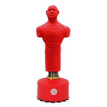 복싱 샌드백 스탠딩 권투 훈련 스탠드 더미 사람모양 킥, 실리콘 훈련용 더미 레드
