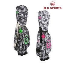 엠유스포츠 [엠유스포츠] 여성 패턴 바퀴형 캐디백 (MU23A3AB101), 그린