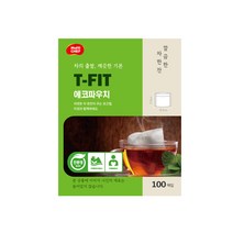 친환경 생분해 에코파우치 티필터 100매 II 찻잎우림망 인퓨저, 100매입X1팩