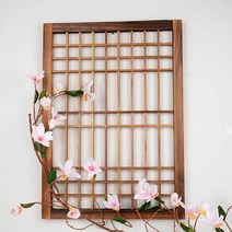 전통 한옥 창호 문살 한옥문 문짝 창문 옛날 전통문 한지문 창호지문, M 52×36 cm