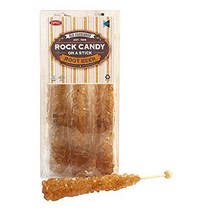 Extra Large Rock Candy Sticks (22g): 12 Brown Rock Candy Sticks - Root Beer - Individually Wrapped f, 1