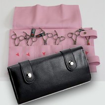 [리케이] 두루마리 가위집 6정용(최대 12정)_가위 지갑_포켓용_5색상, 상세 설명 참조, 색상:블랙 / 사이즈:단일상품