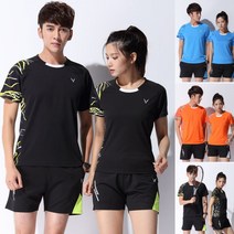 탁구복 탁구 반바지 유니폼 배드민턴 상의 의류 세트