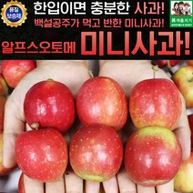 영천 한입 알프스오토메 미니사과 상 2kg 20-29g, 1박스, 알프스오토메 미니사과 2kg(각20-29g)