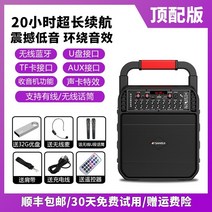 가정용노래방기계 가정용 노래방기계 이동식 반주기 풍경 고용량 고급 모바일 플레이어 고출력 서브 우퍼 전용, Ultimate 버전 + 듀얼 u-세그먼트 무선